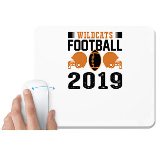                       UDNAG White Mousepad 'Football | Wildcats copy' for Computer / PC / Laptop [230 x 200 x 5mm]                                              