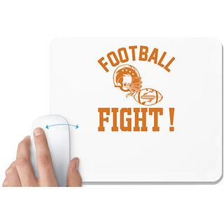                       UDNAG White Mousepad 'Football | Football copy' for Computer / PC / Laptop [230 x 200 x 5mm]                                              