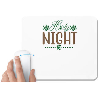                       UDNAG White Mousepad 'Christmas | Holy night' for Computer / PC / Laptop [230 x 200 x 5mm]                                              