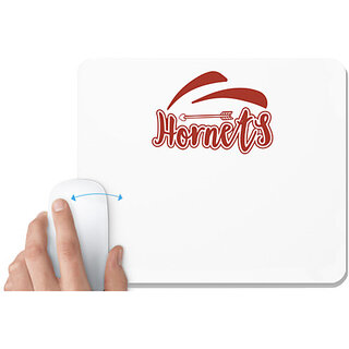                       UDNAG White Mousepad 'Teacher Student | Hornets' for Computer / PC / Laptop [230 x 200 x 5mm]                                              