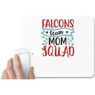                       UDNAG White Mousepad 'Mother | Falcons team mom squad' for Computer / PC / Laptop [230 x 200 x 5mm]                                              