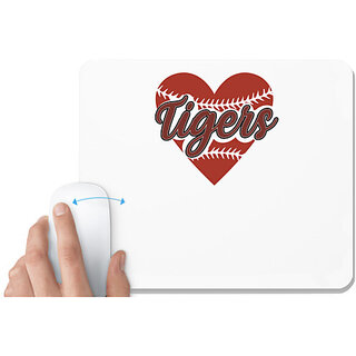                       UDNAG White Mousepad 'Tiger | Tigers2' for Computer / PC / Laptop [230 x 200 x 5mm]                                              