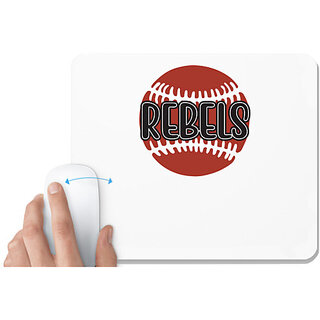                       UDNAG White Mousepad 'Rebel | Rebels2' for Computer / PC / Laptop [230 x 200 x 5mm]                                              