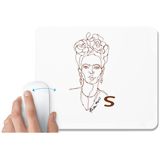                       UDNAG White Mousepad 'Drawing | Ilustration' for Computer / PC / Laptop [230 x 200 x 5mm]                                              