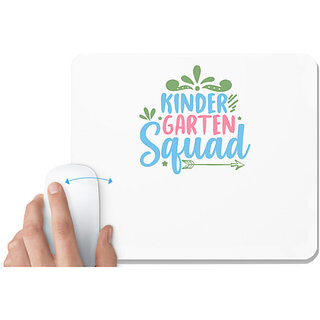                       UDNAG White Mousepad 'Teacher Student | kindergarten squad copy' for Computer / PC / Laptop [230 x 200 x 5mm]                                              