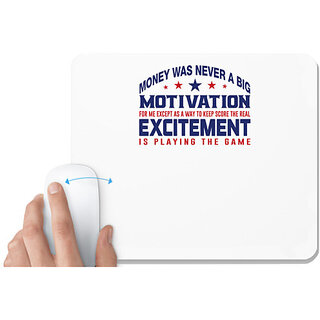                       UDNAG White Mousepad 'Excitment | Donalt Trump' for Computer / PC / Laptop [230 x 200 x 5mm]                                              