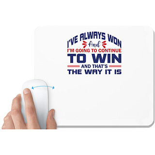                       UDNAG White Mousepad 'To win | Donalt Trump' for Computer / PC / Laptop [230 x 200 x 5mm]                                              