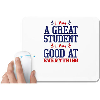                       UDNAG White Mousepad 'Student | Donalt Trump' for Computer / PC / Laptop [230 x 200 x 5mm]                                              