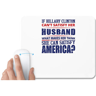                       UDNAG White Mousepad 'America | Donalt Trump' for Computer / PC / Laptop [230 x 200 x 5mm]                                              