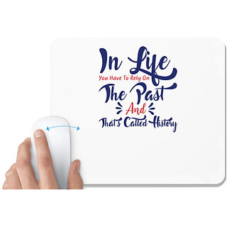                       UDNAG White Mousepad 'History | Donalt Trump' for Computer / PC / Laptop [230 x 200 x 5mm]                                              