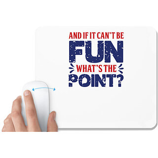                       UDNAG White Mousepad 'Fun point | Donalt Trump' for Computer / PC / Laptop [230 x 200 x 5mm]                                              