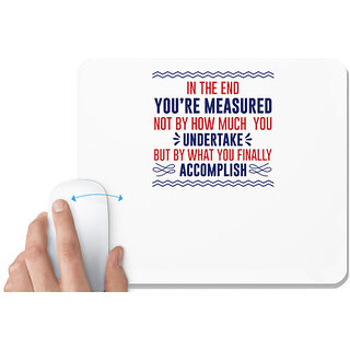                       UDNAG White Mousepad 'You are measured undertake accomplish | Donalt Trump' for Computer / PC / Laptop [230 x 200 x 5mm]                                              