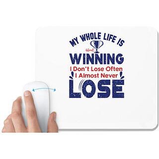                       UDNAG White Mousepad 'Winning lose | Donalt Trump' for Computer / PC / Laptop [230 x 200 x 5mm]                                              