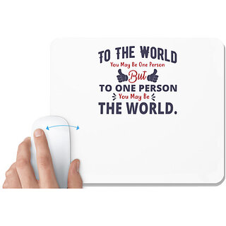                       UDNAG White Mousepad 'The world | Dr. Seuss' for Computer / PC / Laptop [230 x 200 x 5mm]                                              