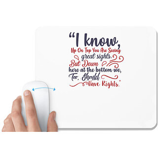                       UDNAG White Mousepad 'Quote1 | Dr. Seuss' for Computer / PC / Laptop [230 x 200 x 5mm]                                              