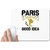 UDNAG White Mousepad 'Travelling | Paris' for Computer / PC / Laptop [230 x 200 x 5mm]