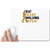 UDNAG White Mousepad 'Walking | Eat sleep copy 6' for Computer / PC / Laptop [230 x 200 x 5mm]
