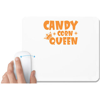                       UDNAG White Mousepad 'Halloween | candy cron queen' for Computer / PC / Laptop [230 x 200 x 5mm]                                              