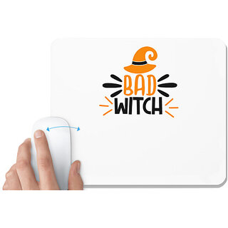                       UDNAG White Mousepad 'Halloween | bad witch' for Computer / PC / Laptop [230 x 200 x 5mm]                                              