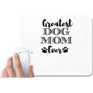                       UDNAG White Mousepad 'Mother | greatest dog mom' for Computer / PC / Laptop [230 x 200 x 5mm]                                              