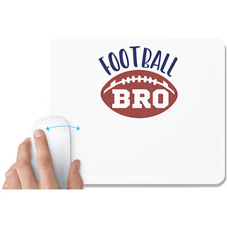                       UDNAG White Mousepad 'Football | Football bro' for Computer / PC / Laptop [230 x 200 x 5mm]                                              