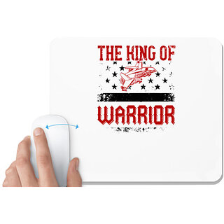                       UDNAG White Mousepad 'Airforce | The king of warrior' for Computer / PC / Laptop [230 x 200 x 5mm]                                              