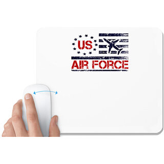                       UDNAG White Mousepad 'Airforce | us air force' for Computer / PC / Laptop [230 x 200 x 5mm]                                              