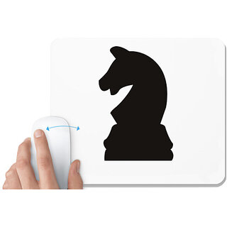                      UDNAG White Mousepad 'Chess | Chess pieces 3' for Computer / PC / Laptop [230 x 200 x 5mm]                                              