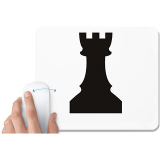                       UDNAG White Mousepad 'Chess | Chess pieces 5' for Computer / PC / Laptop [230 x 200 x 5mm]                                              