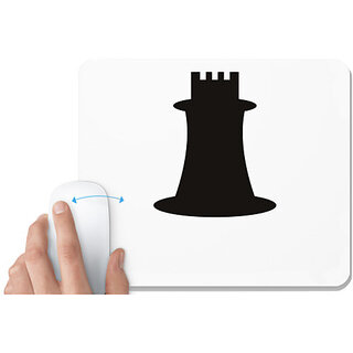                       UDNAG White Mousepad 'Chess | Chess pieces 6' for Computer / PC / Laptop [230 x 200 x 5mm]                                              
