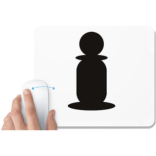                       UDNAG White Mousepad 'Chess | Chess pieces 7' for Computer / PC / Laptop [230 x 200 x 5mm]                                              