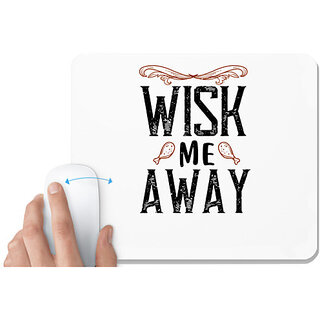                       UDNAG White Mousepad 'Cooking | wish me away' for Computer / PC / Laptop [230 x 200 x 5mm]                                              