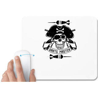                       UDNAG White Mousepad 'Dart | Darts Master' for Computer / PC / Laptop [230 x 200 x 5mm]                                              