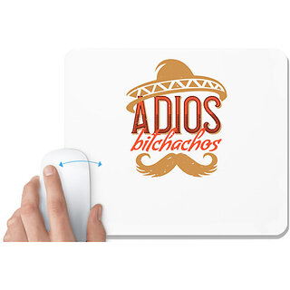                       UDNAG White Mousepad 'Girls trip | adios bitchachos' for Computer / PC / Laptop [230 x 200 x 5mm]                                              