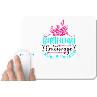                       UDNAG White Mousepad 'Girls trip | birthday entourage' for Computer / PC / Laptop [230 x 200 x 5mm]                                              
