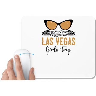                       UDNAG White Mousepad 'Girls trip | las vegas girls trip' for Computer / PC / Laptop [230 x 200 x 5mm]                                              