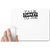 UDNAG White Mousepad 'Turkey | talk turkey to me' for Computer / PC / Laptop [230 x 200 x 5mm]