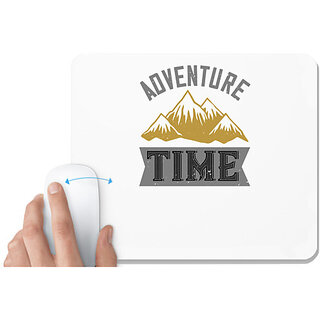                       UDNAG White Mousepad 'Adventure Mountain | adventure time' for Computer / PC / Laptop [230 x 200 x 5mm]                                              