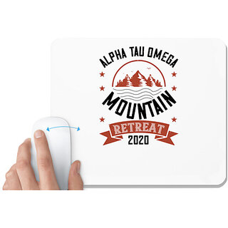                       UDNAG White Mousepad 'Adventure Mountain' for Computer / PC / Laptop [230 x 200 x 5mm]                                              