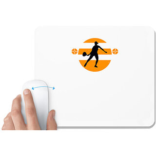                       UDNAG White Mousepad 'Tennis | Being number two sucks' for Computer / PC / Laptop [230 x 200 x 5mm]                                              