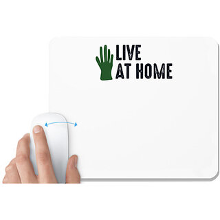                      UDNAG White Mousepad 'Gardening | Live at home' for Computer / PC / Laptop [230 x 200 x 5mm]                                              