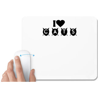                       UDNAG White Mousepad 'Couple | i love my tattoed husband' for Computer / PC / Laptop [230 x 200 x 5mm]                                              