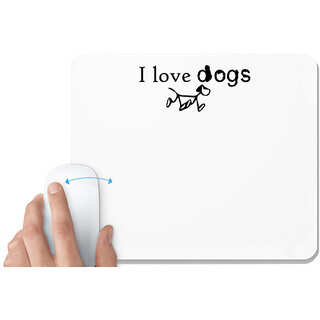                       UDNAG White Mousepad 'Couple | i love my tattooed wife' for Computer / PC / Laptop [230 x 200 x 5mm]                                              