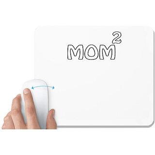                       UDNAG White Mousepad 'Girl | real men make girls' for Computer / PC / Laptop [230 x 200 x 5mm]                                              