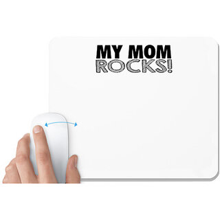                       UDNAG White Mousepad 'Mother | this girl is going to be a mommy' for Computer / PC / Laptop [230 x 200 x 5mm]                                              