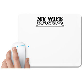                       UDNAG White Mousepad 'Mother | this girl is going to be a surrogate' for Computer / PC / Laptop [230 x 200 x 5mm]                                              