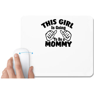                       UDNAG White Mousepad 'Daughter | you can not scare me i have a daughter,o' for Computer / PC / Laptop [230 x 200 x 5mm]                                              