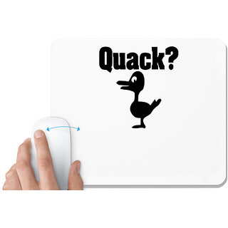                      UDNAG White Mousepad 'Good day | today is a good day' for Computer / PC / Laptop [230 x 200 x 5mm]                                              