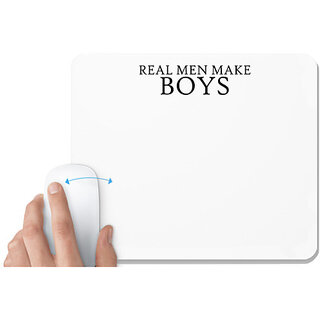                       UDNAG White Mousepad 'Food | w t f where is the food' for Computer / PC / Laptop [230 x 200 x 5mm]                                              
