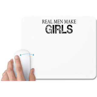                       UDNAG White Mousepad 'Wife | wife mom boss' for Computer / PC / Laptop [230 x 200 x 5mm]                                              